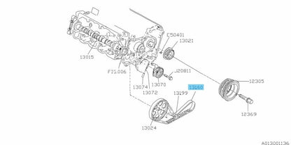 SUBARU SAMBAR VAN & TRUCK KS KV Genuine Water Pump & Tensioner 6-piece set OEM