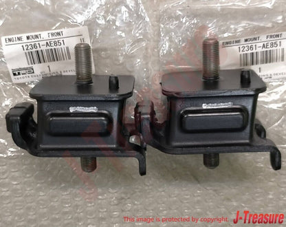 TRD TOYOTA LEVIN TRUENO AE86 4A-GE Genuine Reinforced Engine Mount 2pcs Set OEM