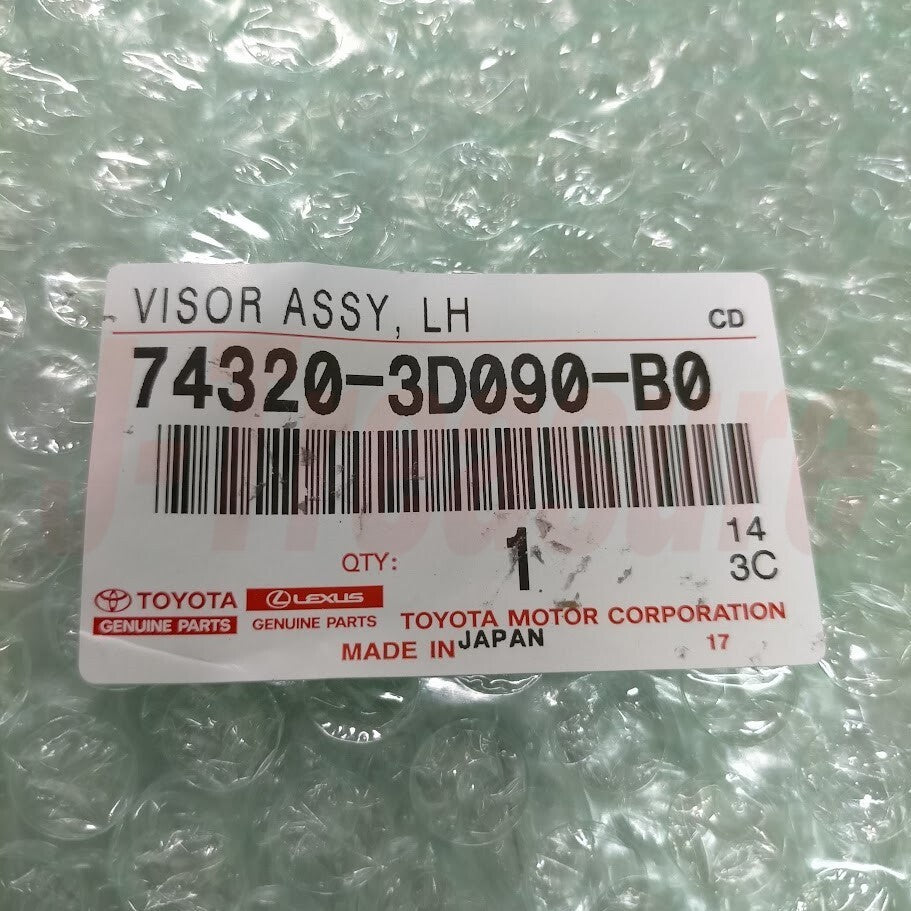 TOYOTA FJ CRUISER GSJ10 07-08Genuine Front Sun Visor Assy LH 74320-3D090-B0 OEM