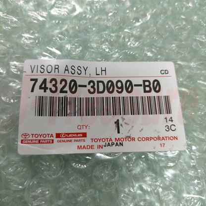 TOYOTA FJ CRUISER GSJ10 07-08Genuine Front Sun Visor Assy LH 74320-3D090-B0 OEM