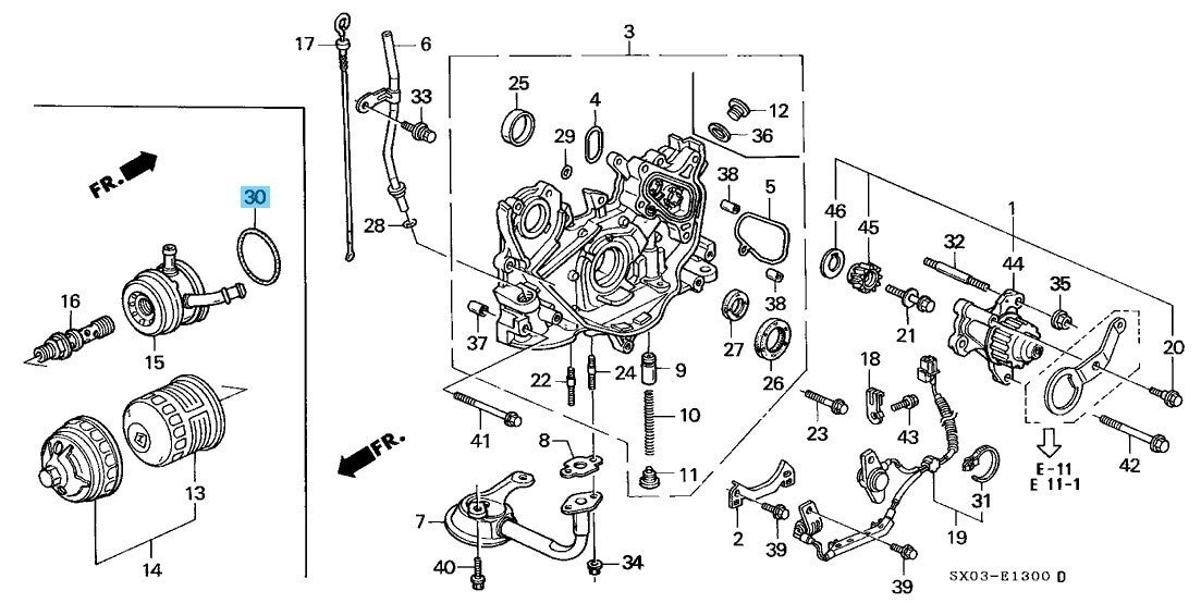 HONDA CR-V RE3 RE4 07-14 Genuine Oil Cooler O-Ring (62.4x3.1) 91316-PE7-730 OEM