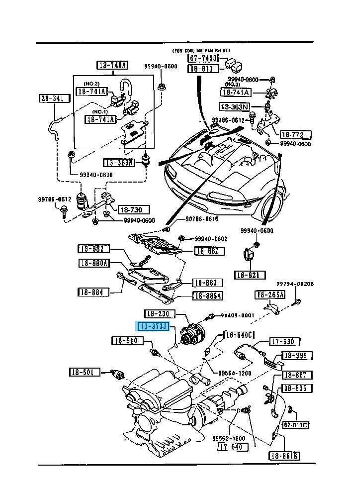 MAZDA MX-5 MIATA NA8C Genuine Distributor O-Ring 9954-10-3801 OEM