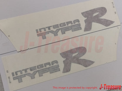 HONDA INTEGRA TYPE-R DC2 1997-2001 Genuine Side Decal Silver Right Left Set OEM