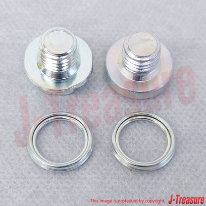 LEXUS GS300 GRS190 2006 Genuine A/T Oil Pan Drain Plug & Plug Gasket Set OEM