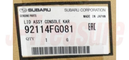 SUBARU IMPREZA WRX STI GRF GVF '10-14 Genuine Console Box Assy 92114FG081 OEM