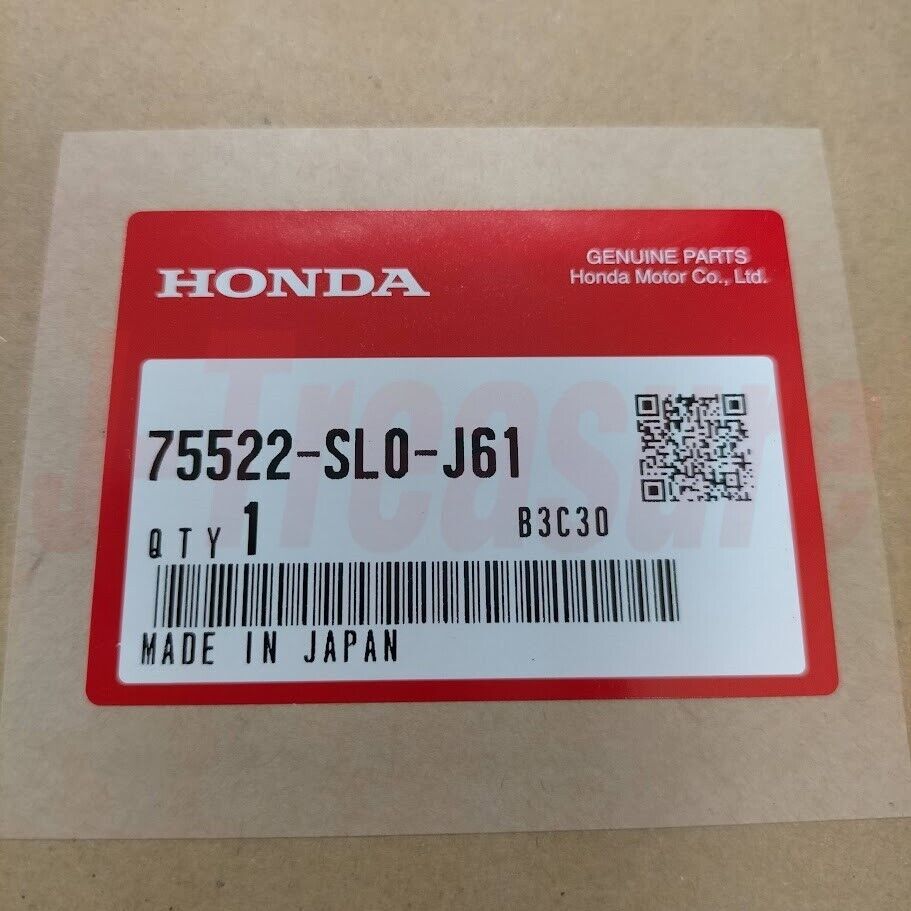 HONDA NSX NA1 NA2 Genuine  Rear Tail Center Panel Garnish 75522-SL0-J61 OEM