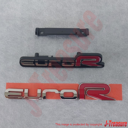 HONDA ACCORD CL7 03-07 Genuine Front Grill & Rear "euro R" Emblem Budge Set OEM