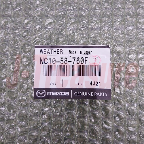 MAZDA MIATA MX-5 NB 99-05 Genuine Door Weatherstrip Right Side NC10-58-760F OEM