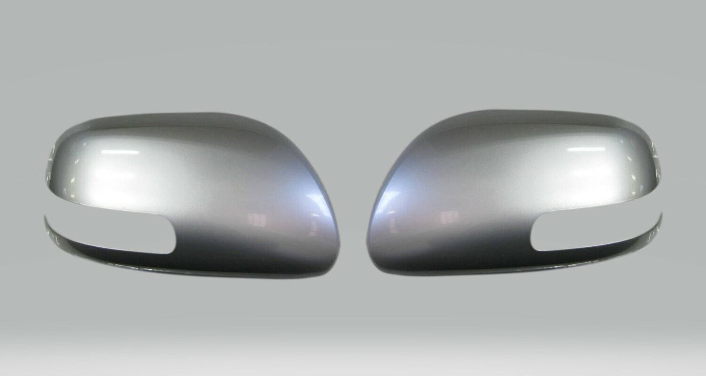 TOYOTA VITZ YARIS BELTA COROLLA PREMIO Genuine Outer Mirror Cover Silver Set OEM