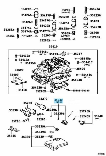 TOYOTA LEXUS Genuine Transmission Solenoid Valve 3Way AT CVT 35230-30010 OEM