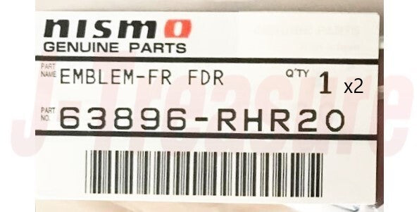 NISSAN NISMO GT-R R34 Genuine Front Side Emblem RH & LH 63896-RHR20 x2 set RHD