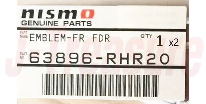 NISSAN NISMO GT-R R34 Genuine Front Side Emblem RH & LH 63896-RHR20 x2 set RHD