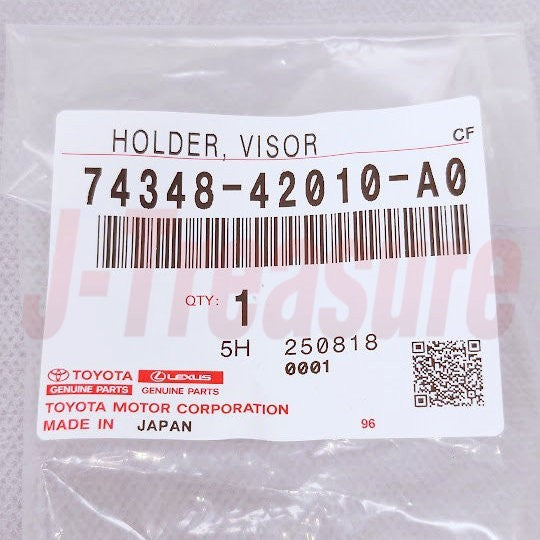 TOYOTA RAV4 ACA2# ZCA2# 2001-2005 Genuine Visor Holder 74348-42010-A0 x2 Set OEM