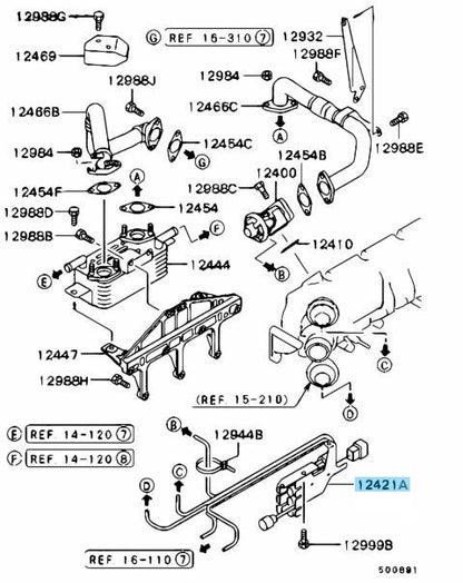 MITSUBISHI PAJERO MONTERO V68W V78W '01 Genuine Emission Solenoid Valve Assy OEM