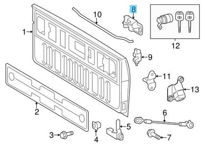 TOYOTA TACOMA TRN245 2016-2022 Genuine Tailgate Handle Assembly 69090-0C091 OEM