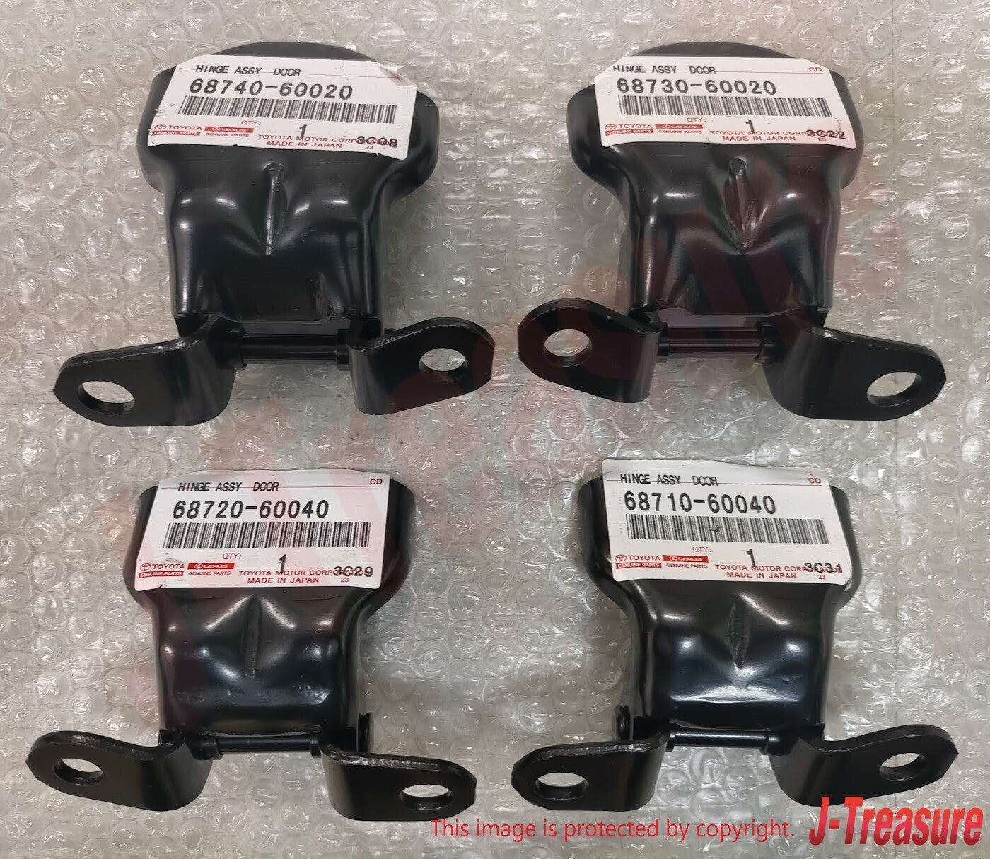 TOYOTA COROLLA LEVIN TRUENO AE86 Genuine Front Door Hinge  4 Piece Set OEM