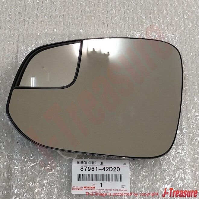 TOYOTA RAV4 2016-2018 Genuine Heated Side View Mirror Glass Left 8796142D20 OEM