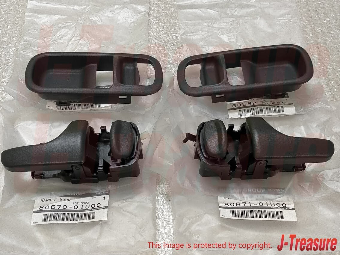 NISSAN SKYLINE R32 BNR32 GT-R HCR32 GTS Genuine Interior Door Handle Set OEM