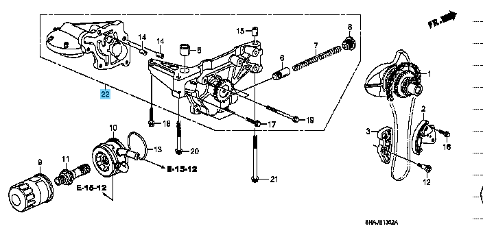 HONDA CIVIC TYPE-R 4Door FD2 2007-2010 Genuine K20A Oil Pump 15100-RRC-003 OEM