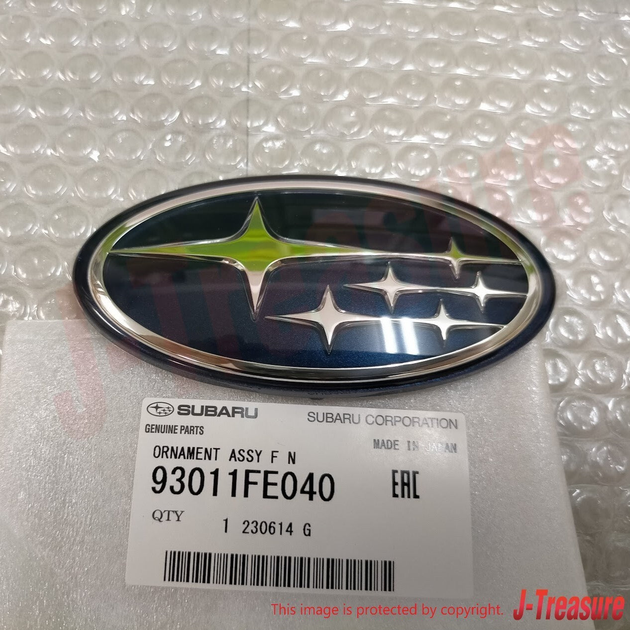 SUBARU IMPREZA WRX STI GD# 03-05 Genuine Subaru Oval Front & Rear Emblem Set OEM
