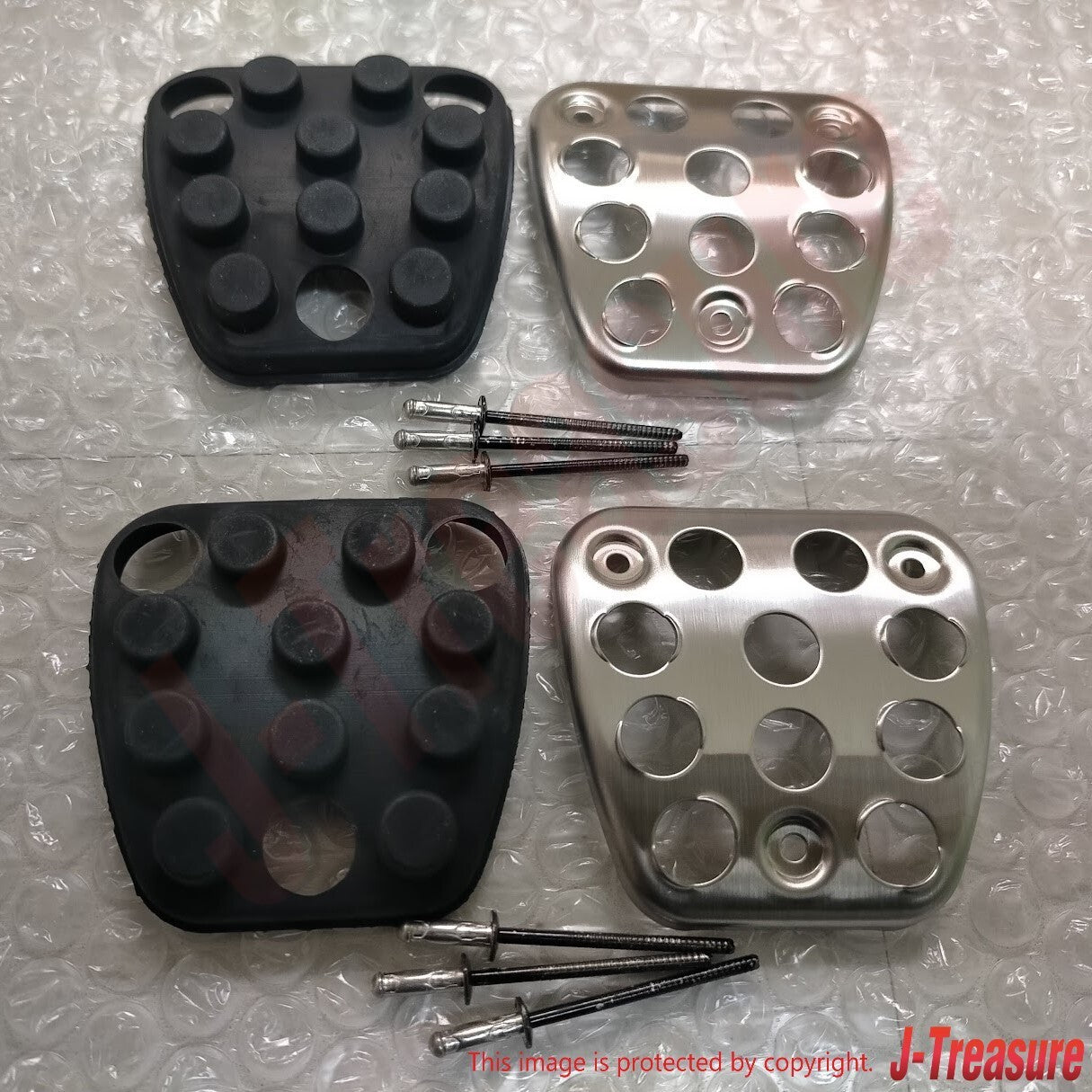 HONDA CIVIC FD2 10-15 Genuine Brake Clutch Pedal Cover 46545-SNW-J21 x2 Set OEM