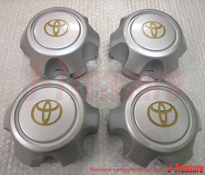 TOYOTA LAND CRUISER 80 Series Genuine Wheel Center Hub Cap Ornament 4pcs Set OEM
