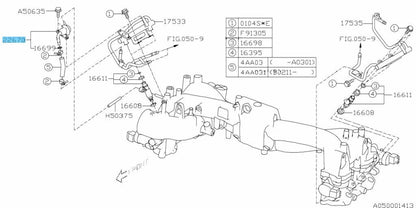 SUBARU FORESTER SG5 06-08 Genuine Injection Pressure Regulator 22670AA252 OEM