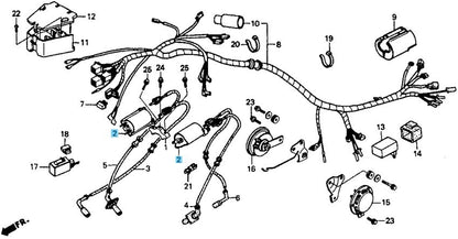 HONDA VT1100C SHADOW 87-90 92-00 Genuine Ignition Coil 30510-MM8-003 OEM