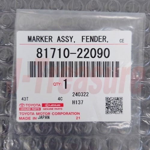 TOYOTA MARK2 JZX100 1996-2000 Genuine Front Fender Marker Assy RH & LH Set OEM