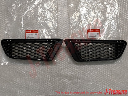 HONDA CIVIC TYPE-R FD2 Genuine Front Bumper Lower Mesh Grille Foglight Cover Set