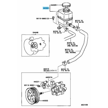 LEXUS LX470 LAND CRUISER 98-07 Genuine Reservoir Power Steering Vane Pump Oil