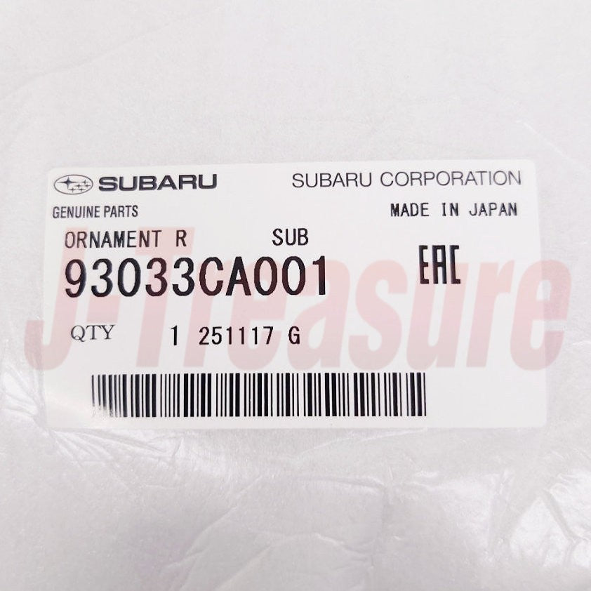 SUBARU BRZ ZC6 2013-2016 Genuine Rear Trunk Emblem Ornament 93033CA001 OEM