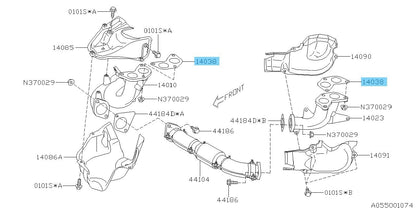 SUBARU IMPREZA WRX STI GRE 06-14 Genuine Exhaust Manifold Gasket Kit Turbo OEM