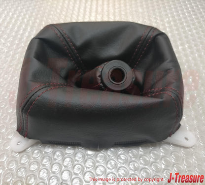 MITSUBISHI LANCER EVOLUTION 5 6 CP9A Genuine TME Shift Lever Boot Red Stitch OEM