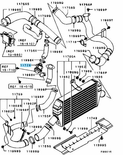 MITSUBISHI LANCER EVO 7 8 9 CT9A WAGON CT9W Genuine Blow off Valve 1545A001 OEM