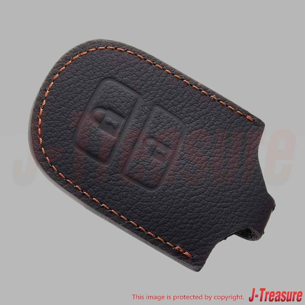 HONDA CR-V Genuine Key Cover Black X Brown Stitch for 2 Buttons 08U08-T5A-010