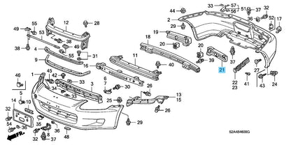 HONDA S2000 AP2 '05-09 Genuine R/Bumper Absorber LH 71575-S2A-A01 For US Model