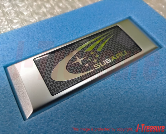 SUBARU IMPREZA WRX STI Genuine Rear Emblem Badge Carbon SWRT 93073FE850 OEM