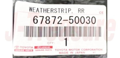 LEXUS LS430 UCF30 2001-2006 Genuine Rear Door Weatherstrip LH 67872-50030 OEM
