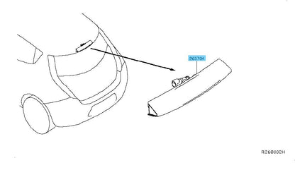 NISSAN LEAF ZE0 11-17 Genuine High Mounting Stop Lamp Assy