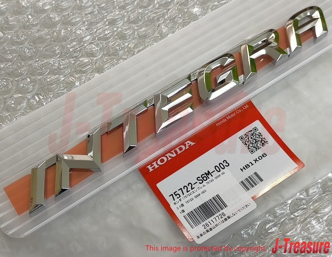 HONDA INTEGRA TYPE-R DC5 Genuine Rear "INTEGRA" Emblem Badge 75722-S6M-003 OEM