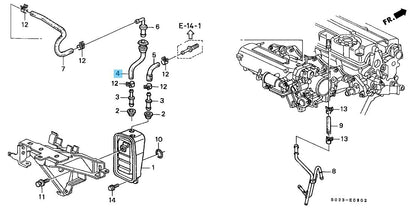 HONDA ACURA INTEGRA DC2 94-01 Genuine B16 B18 Main PCV Hose 11855-P30-000 OEM