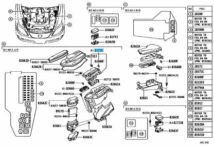 TOYOTA LEXUS LS460L 07-17 Genuine Engine Room Junction Fuse Relay 82720-50081