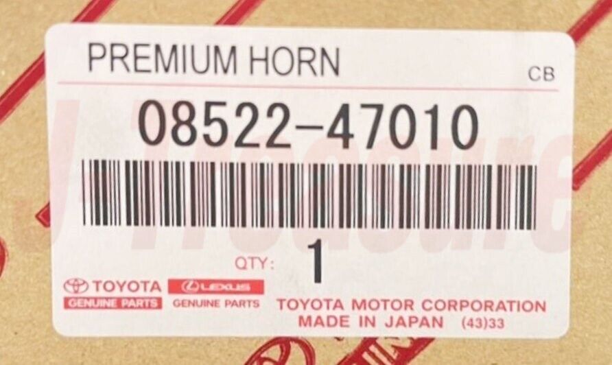 TOYOTA PRIUS ZVW30 Genuine Premium Horn 08522-47010 OEM