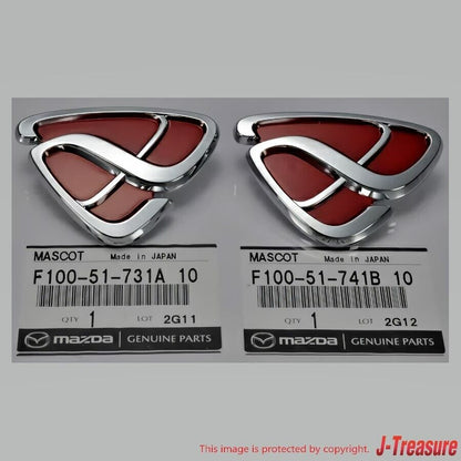 MAZDA RX-7 FD3S Genuine Emblem Red Efini Front & Rear Set OEM