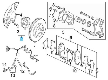 MAZDA MX-5 MIATA ND 2016-2024 Genuine Front Wheel Hub RH or LH N243-33-04X OEM