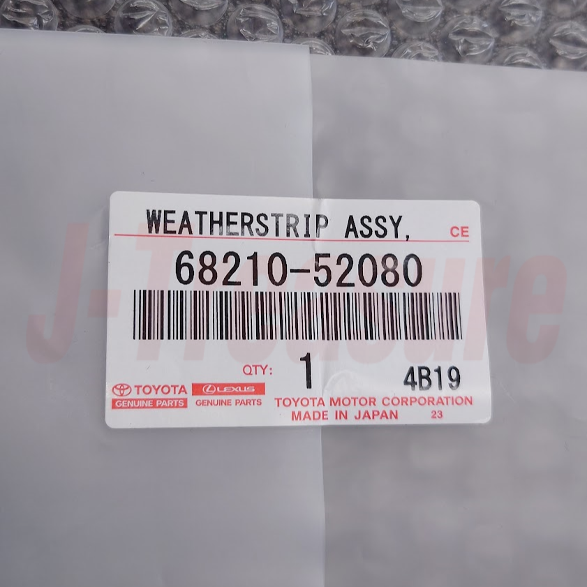 TOYOTA SCION xA NCP61 04-06 Genuine Front Door Glass Outer Weatherstrip LH OEM