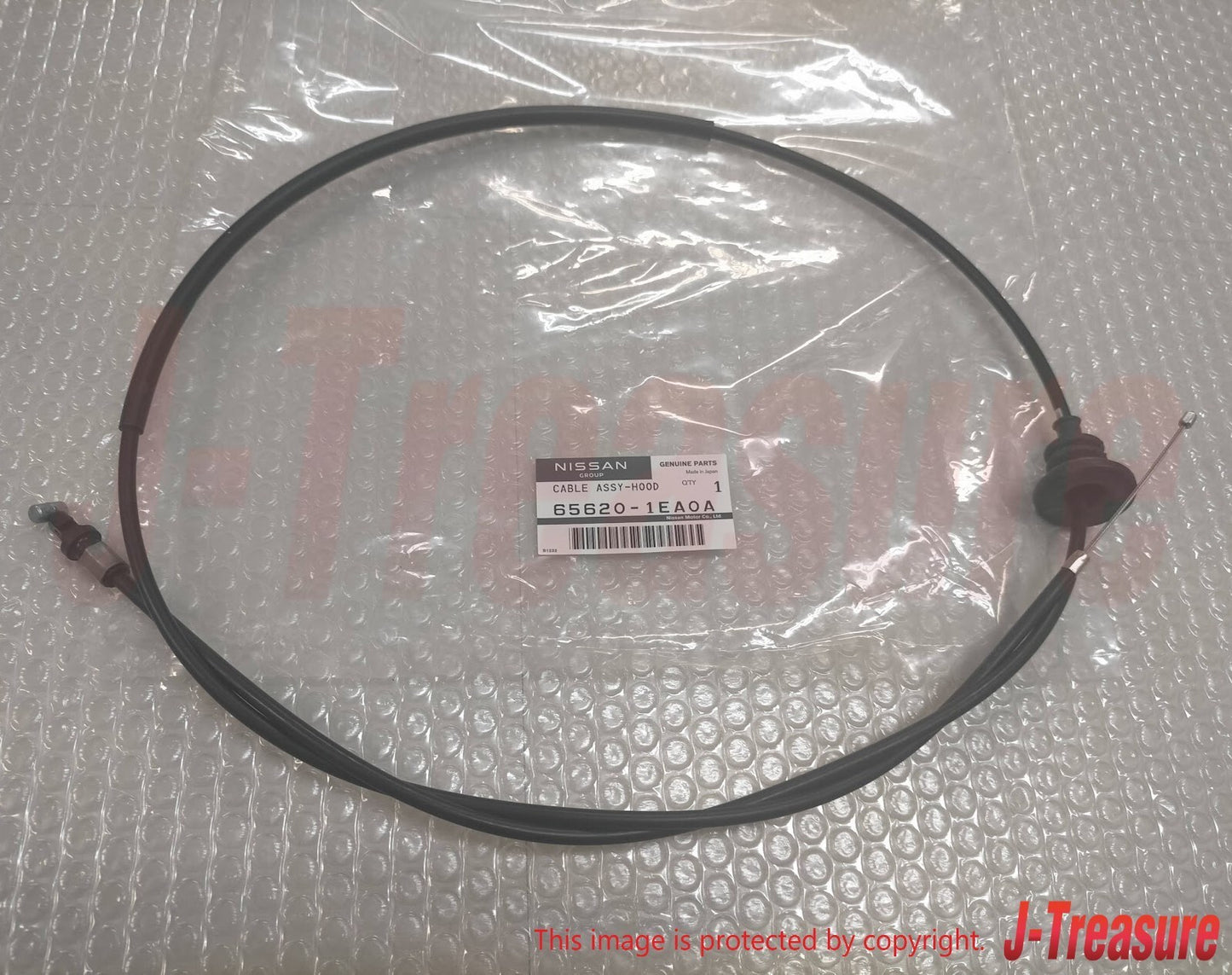 NISSAN 370Z Z34 2009-2020 Genuine Hood Lock Cable Assy 65620-1EA0A OEM