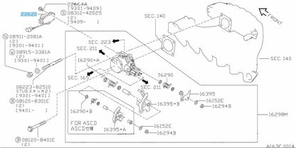 NISSAN SKYLINE R33 ECR33 RB25DET Genuine Throttle Position Sensor 22620-17U00