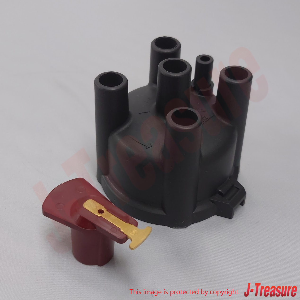 SUBARU SAMBAR KS4 KV4 1989-1991 Genuine Distributor Cap & Head Rotor Set OEM